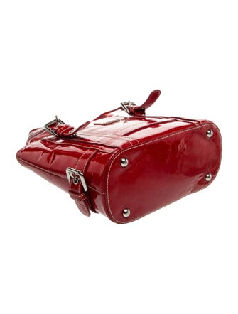 MCM Patent Leather Top Handle Bag