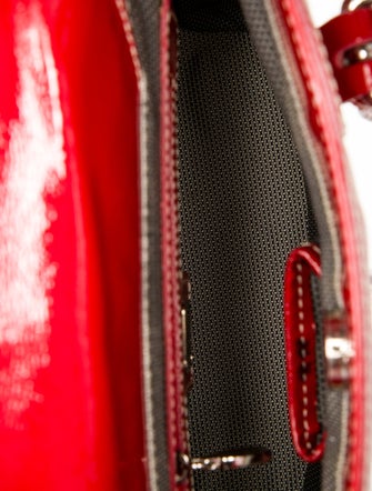 MCM Patent Leather Top Handle Bag