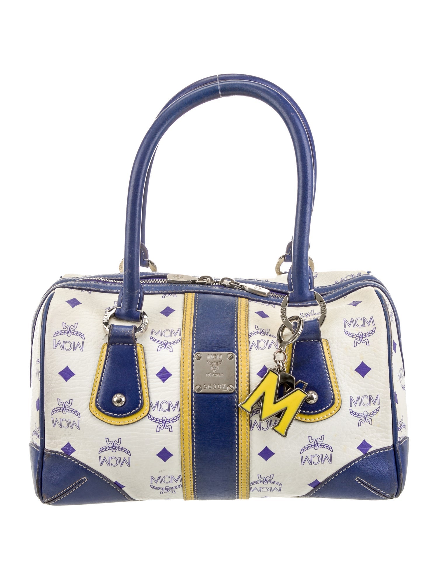 MCM Leather Top Handle Bag