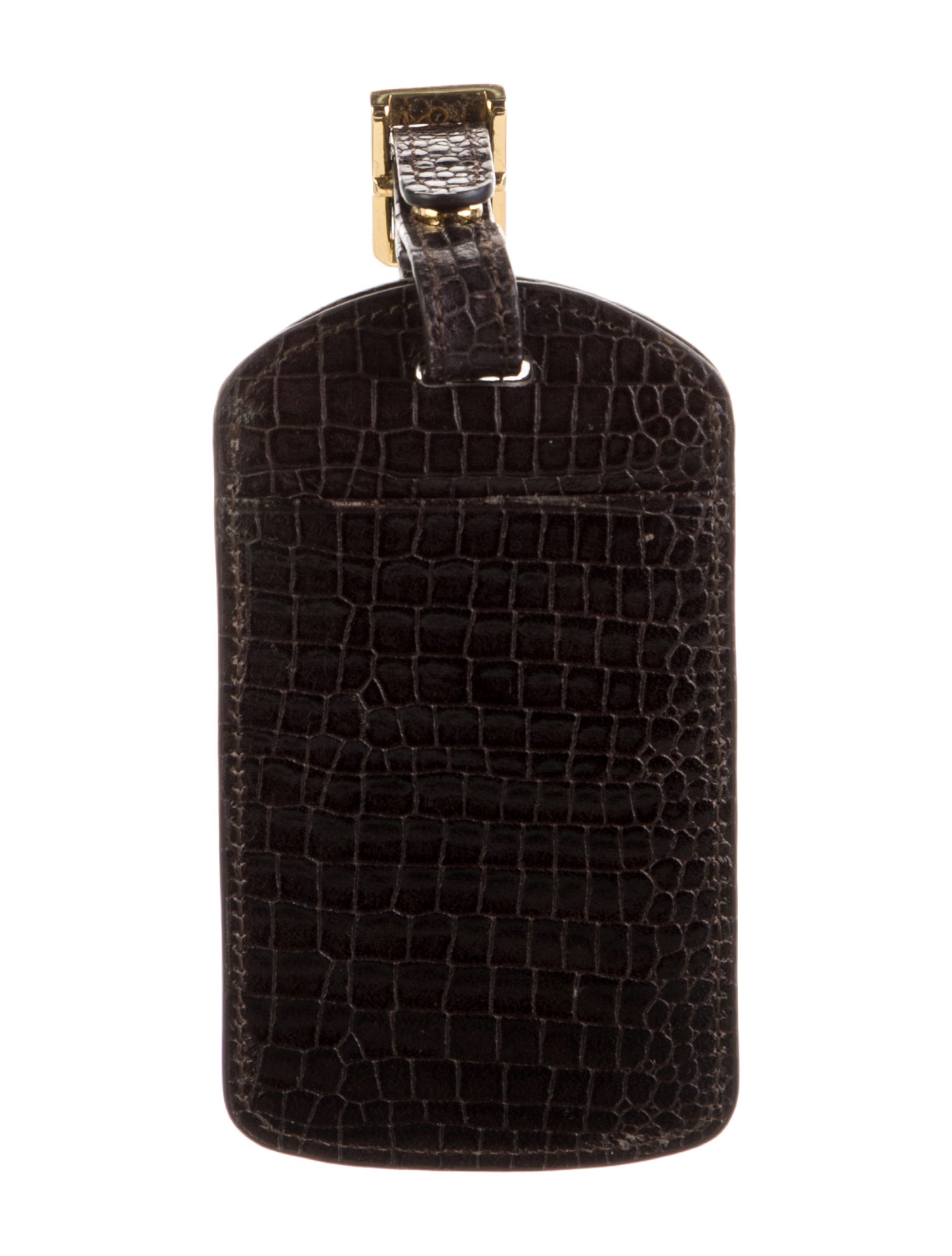MCM Men's Alligator Luggage Tag