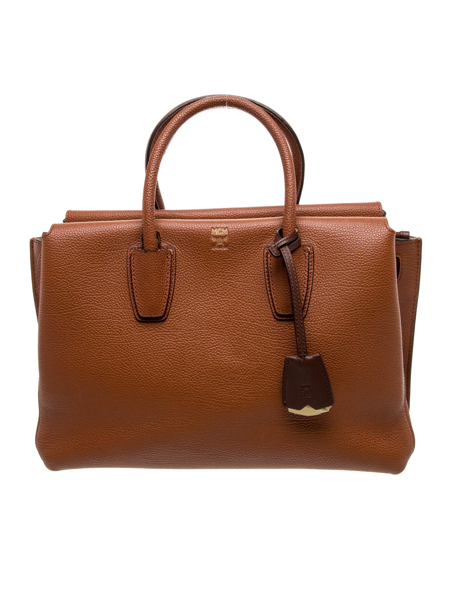 MCM Leather Top Handle Bag