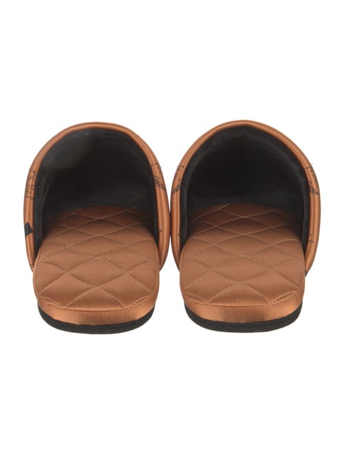 MCM Satin Printed Mules