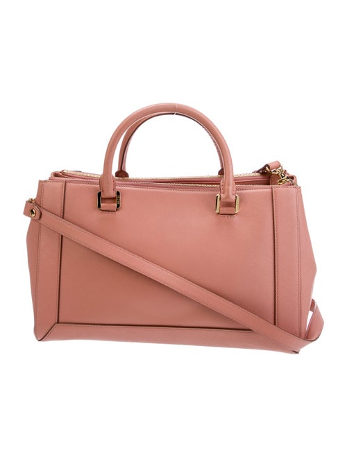 MCM Saffiano Leather Top Handle Bag