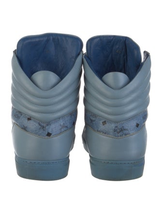 MCM Leather Printed Sneakers