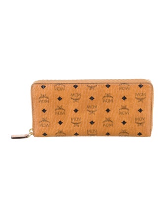 MCM Visetos Monogram Pattern Continental Wallet