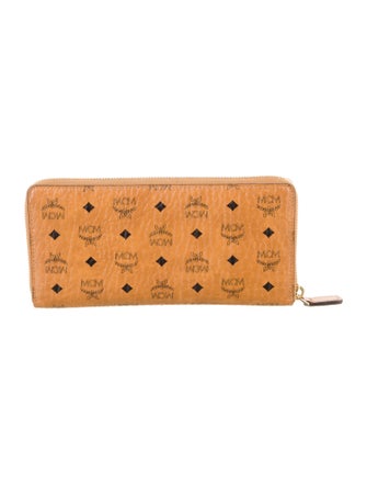 MCM Visetos Monogram Pattern Continental Wallet