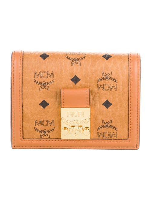 MCM Leather Printed Compact Wallet