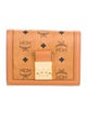 MCM Leather Printed Compact Wallet