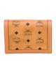 MCM Leather Printed Compact Wallet