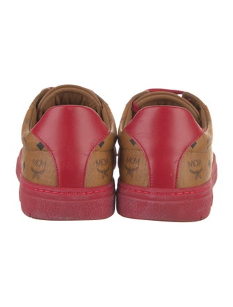 MCM Leather Printed Sneakers