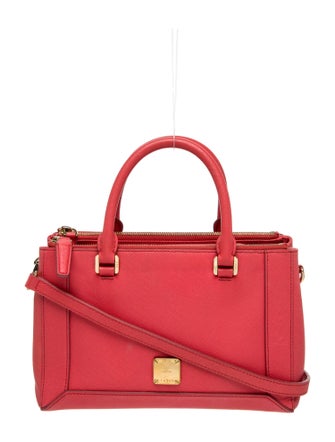 MCM Leather Top Handle Bag