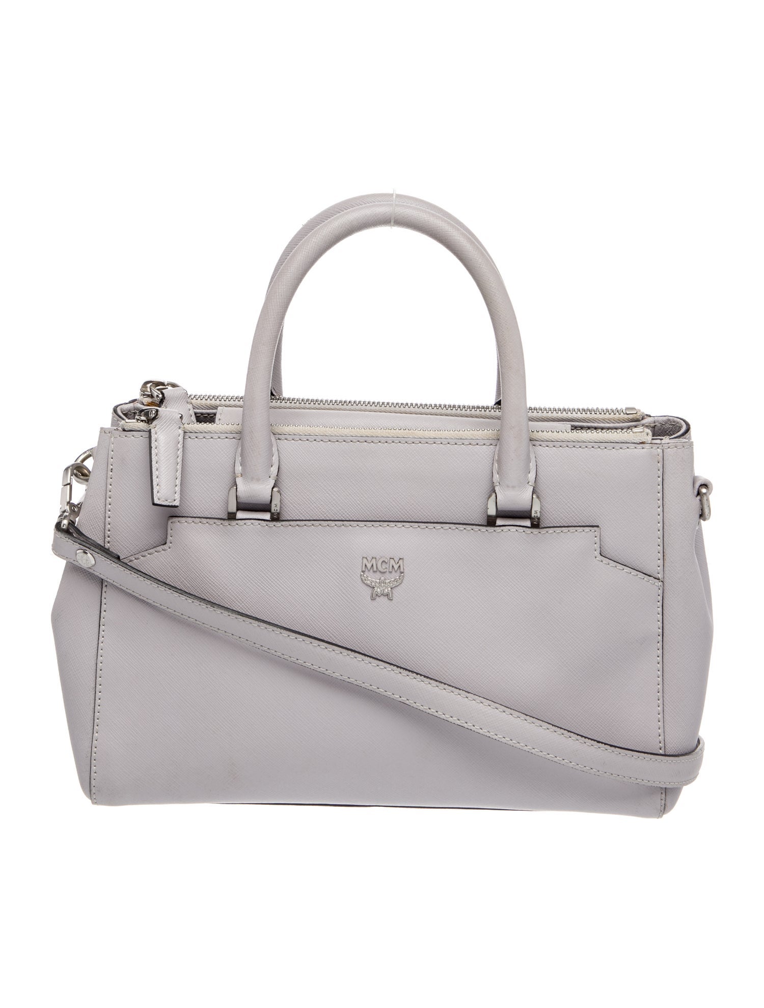 MCM Leather Top Handle Bag