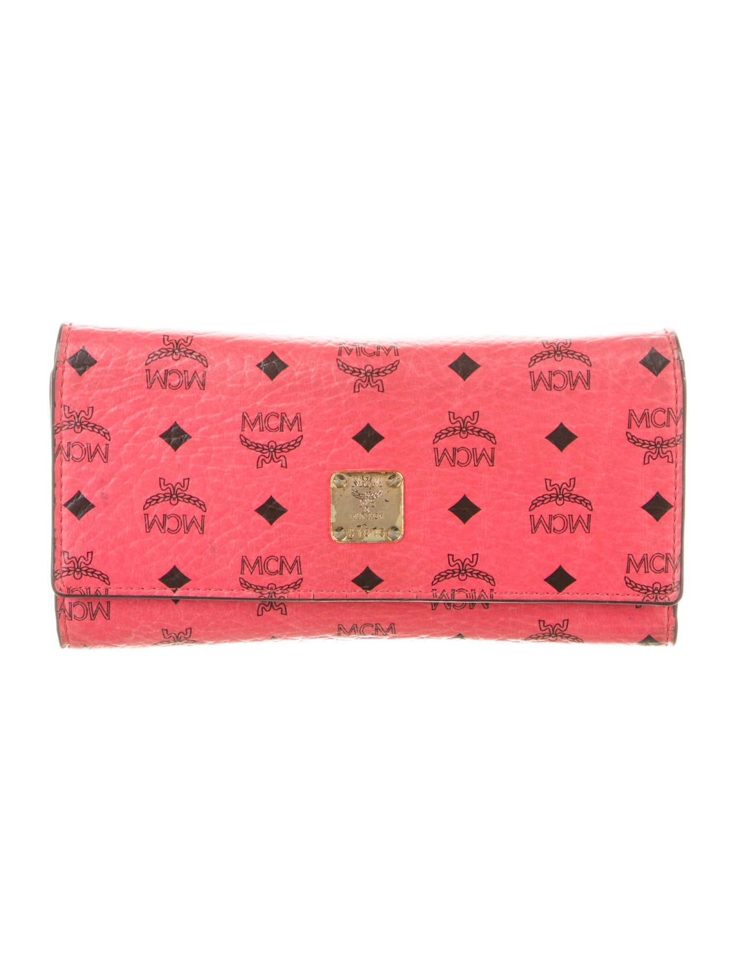 MCM Visetos Monogram Pattern Wallet