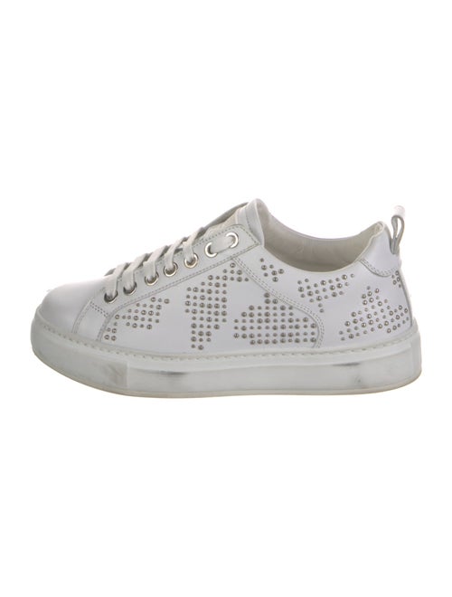 MCM Leather Printed Sneakers
