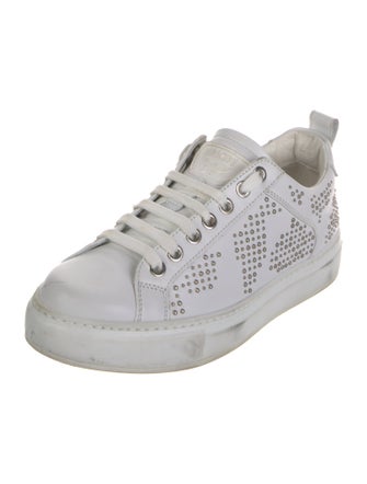 MCM Leather Printed Sneakers