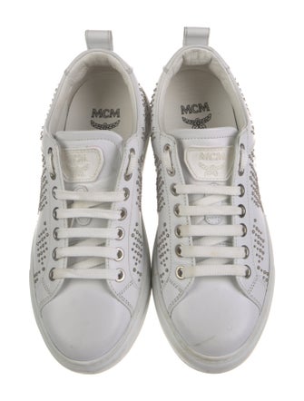 MCM Leather Printed Sneakers