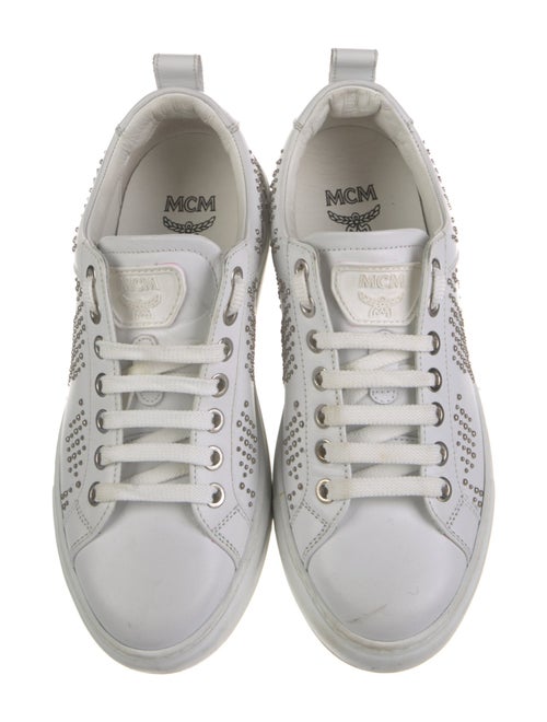MCM Leather Printed Sneakers