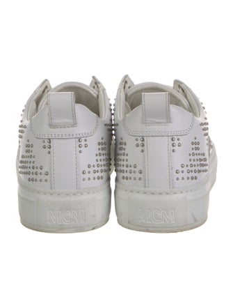 MCM Leather Printed Sneakers