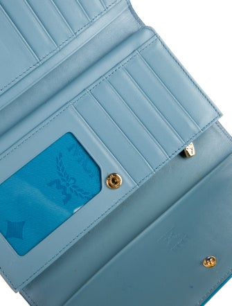 MCM Saffiano Leather Trifold Wallet