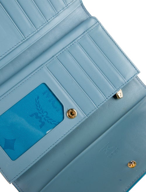 MCM Saffiano Leather Trifold Wallet