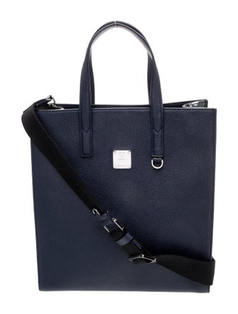 MCM Leather Top Handle Bag