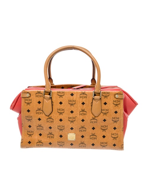 MCM Leather Top Handle Bag
