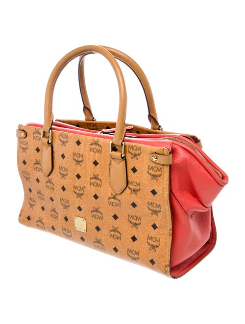 MCM Leather Top Handle Bag