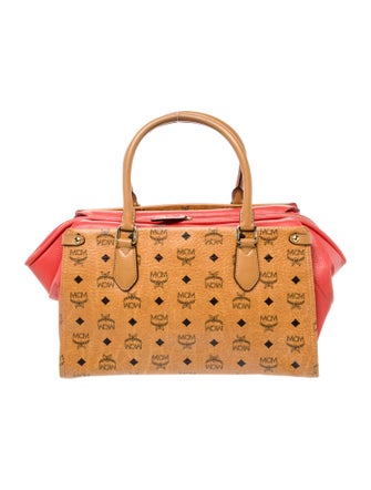 MCM Leather Top Handle Bag