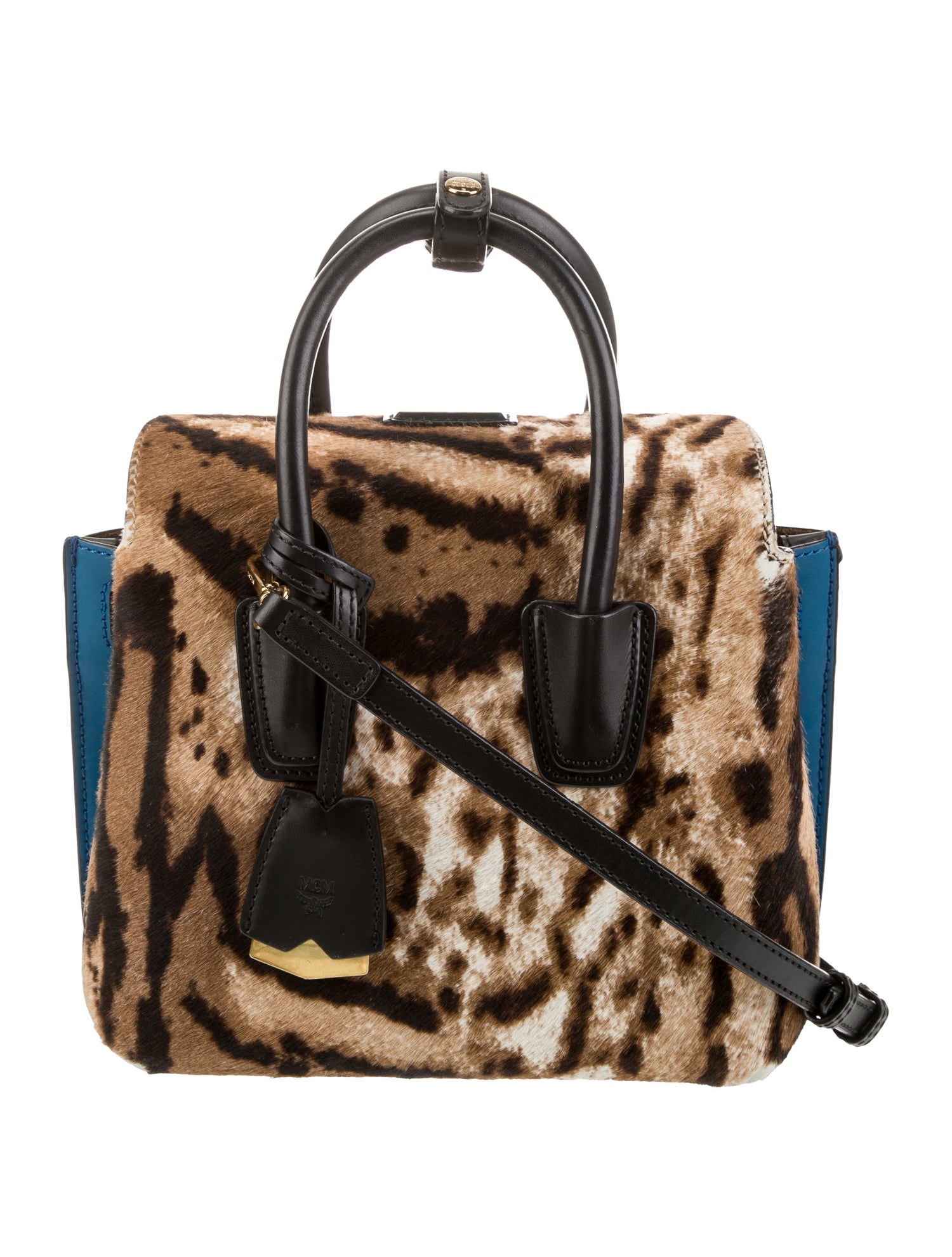 MCM Ponyhair Top Handle Bag