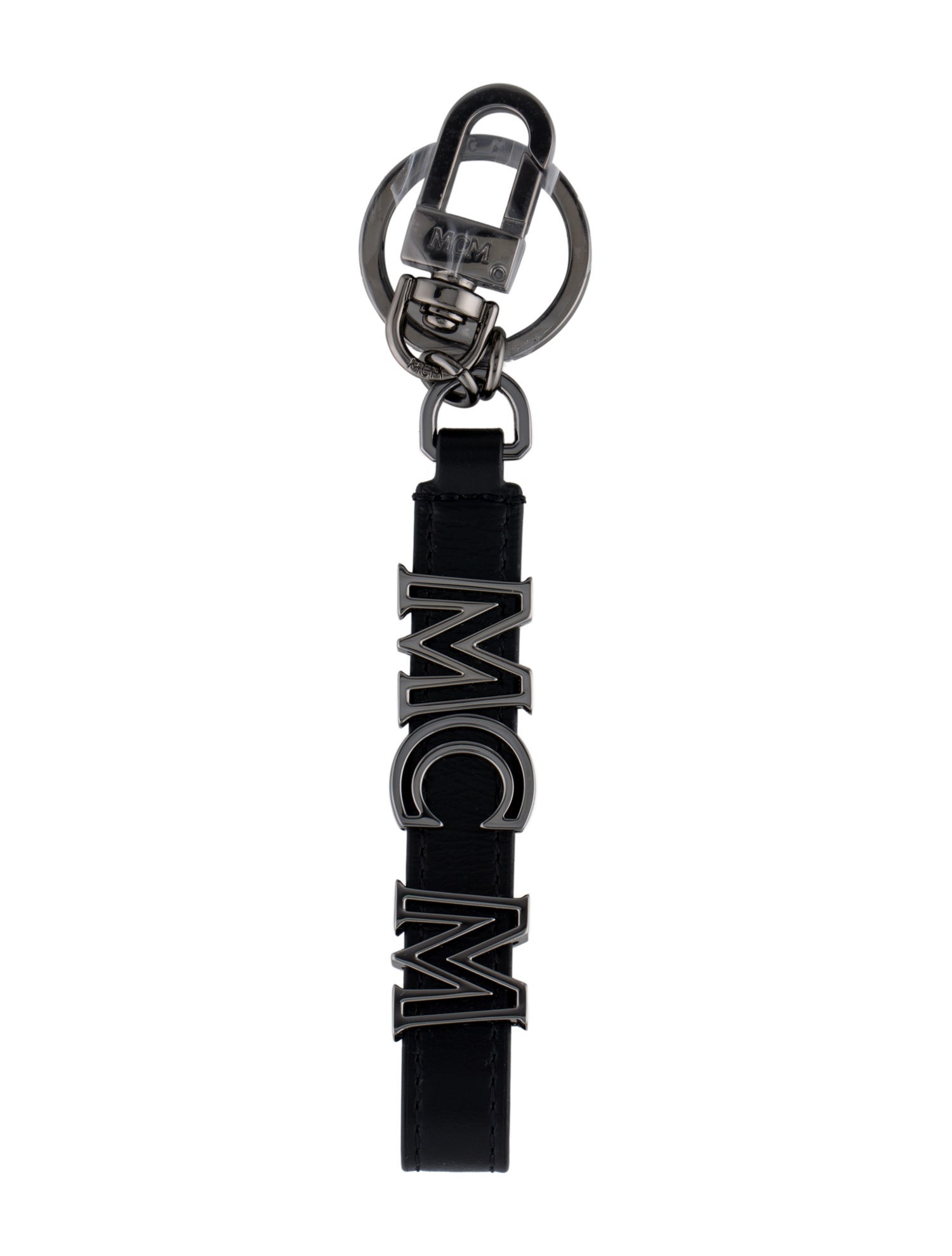 MCM Logo Leather Keychain w/Tags