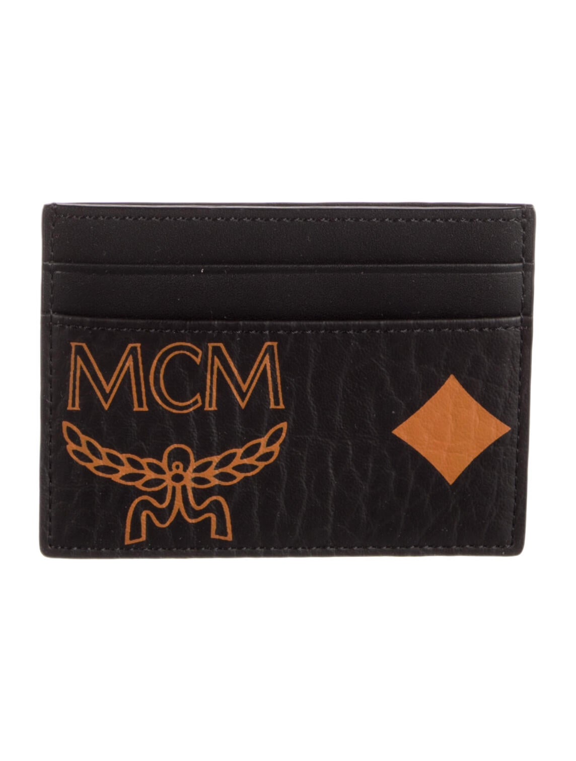 MCM Leather Printed Card Holder
