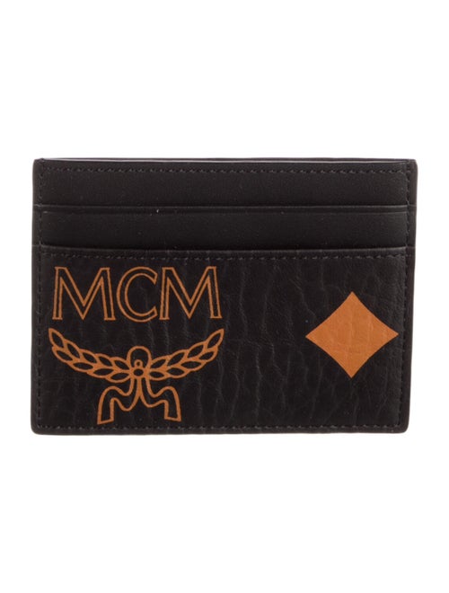 MCM Leather Printed Card Holder