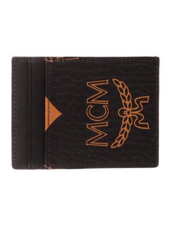 MCM Leather Printed Card Holder