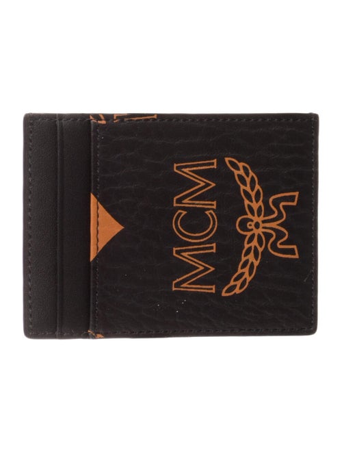 MCM Leather Printed Card Holder
