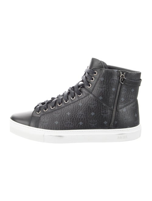 MCM Leather Printed Sneakers
