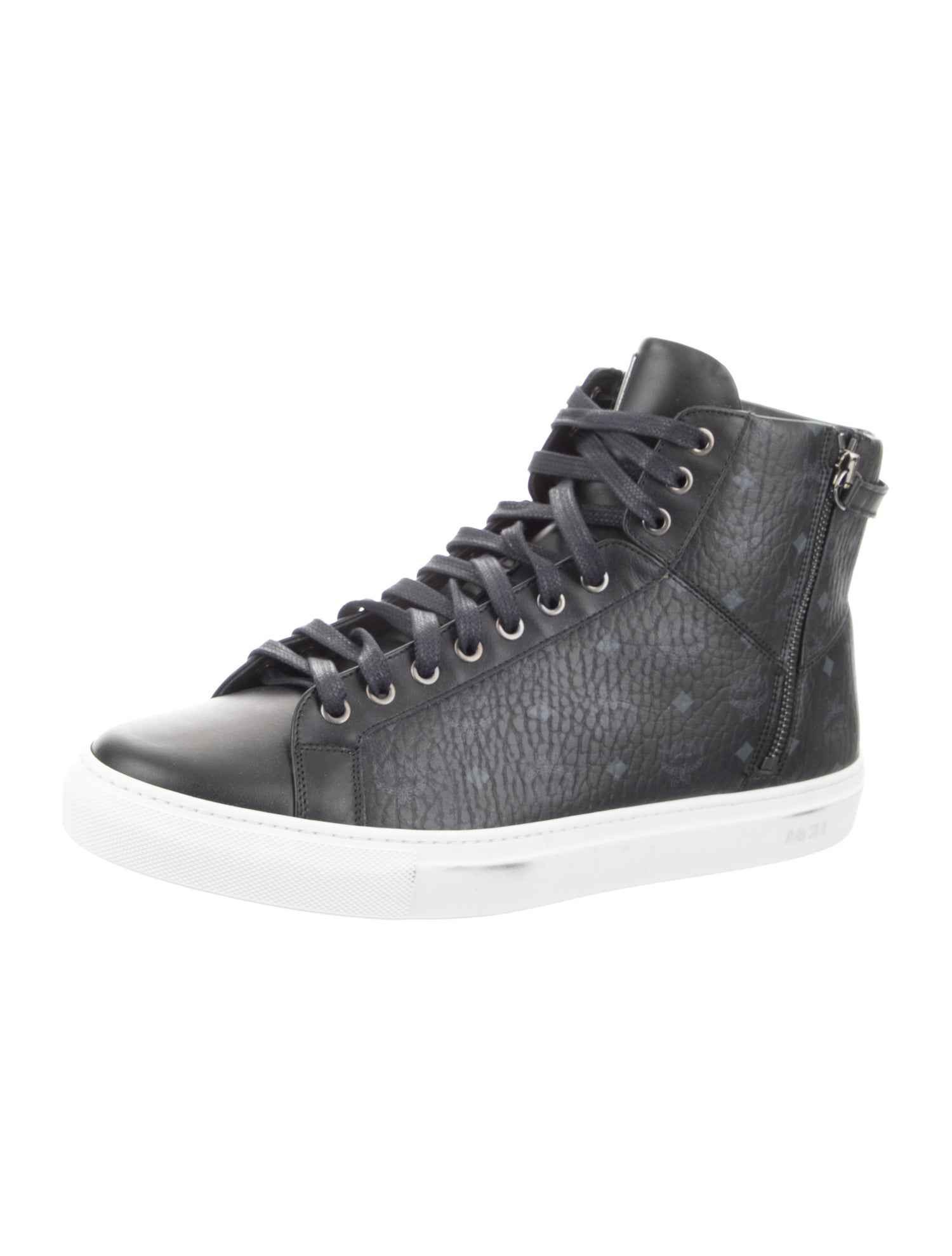 MCM Leather Printed Sneakers