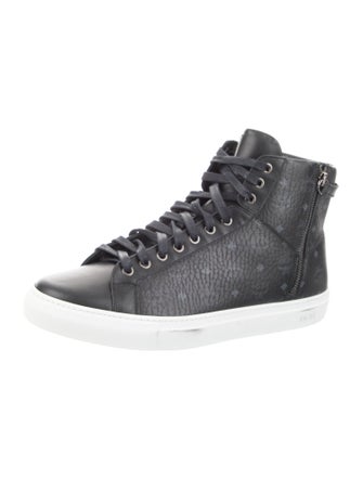 MCM Leather Printed Sneakers