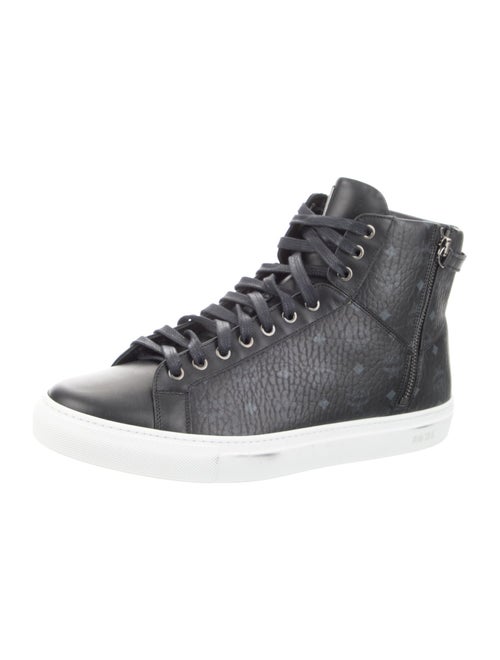 MCM Leather Printed Sneakers