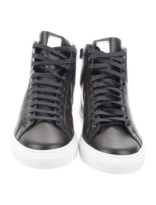 MCM Leather Printed Sneakers