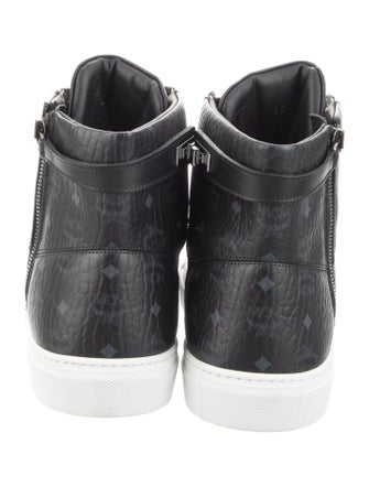 MCM Leather Printed Sneakers