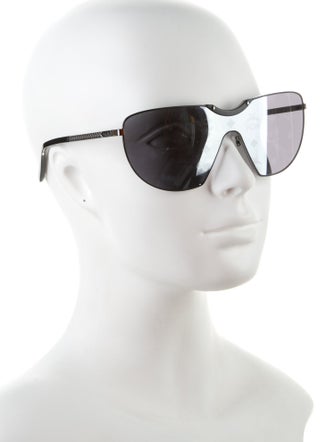 MCM Shield Mirrored Sunglasses
