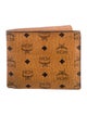 MCM Visetos Cardholder Monogram Pattern Bifold Wallet