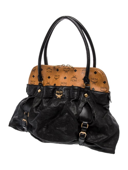 MCM Visetos Top Handle Bag