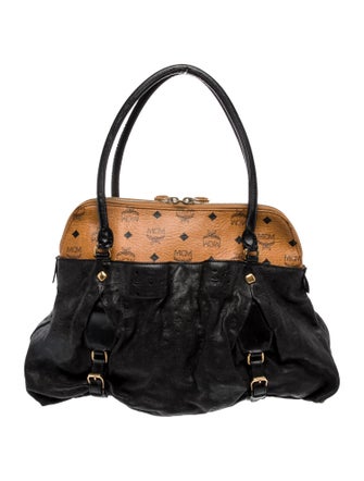 MCM Visetos Top Handle Bag
