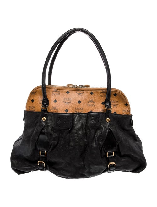 MCM Visetos Top Handle Bag