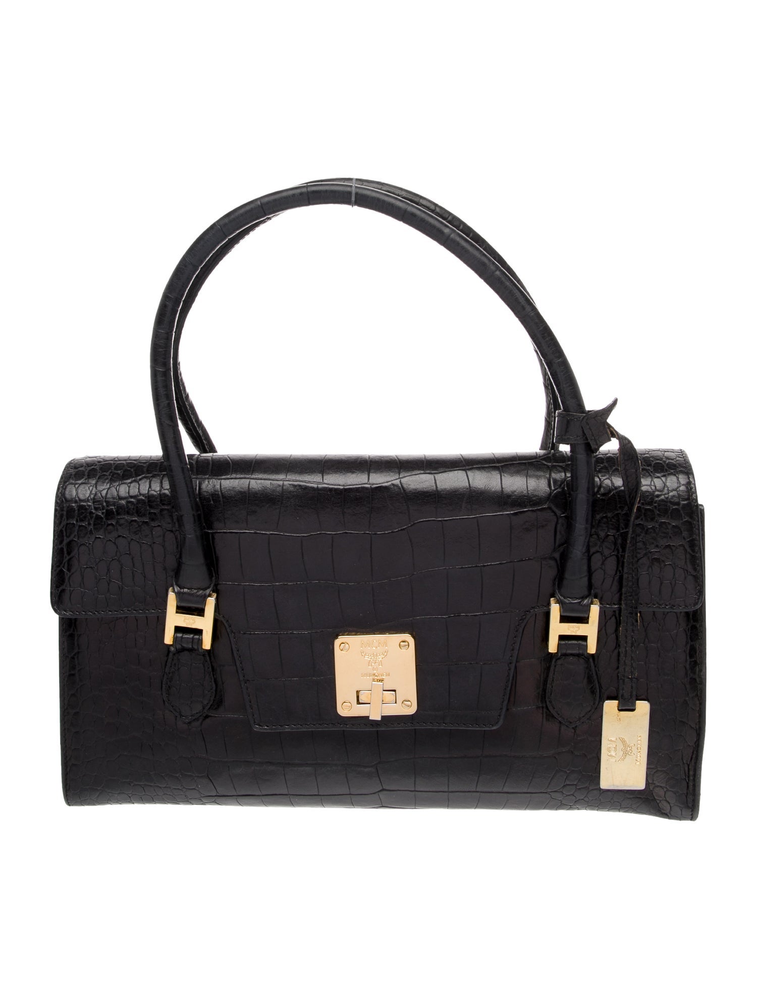 MCM Leather Top Handle Bag Vintage