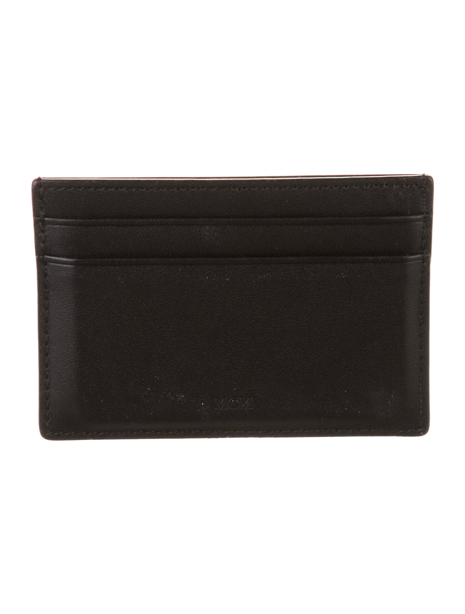 MCM Leather Printed Card Holder