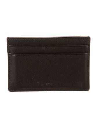 MCM Leather Printed Card Holder
