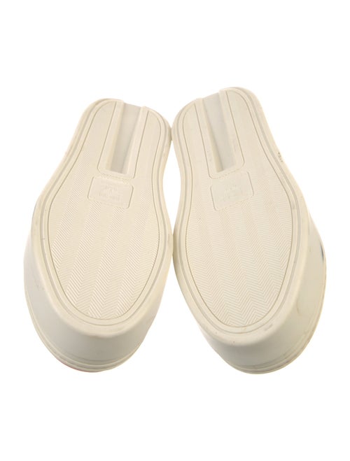 MCM Leather Colorblock Pattern Sneakers