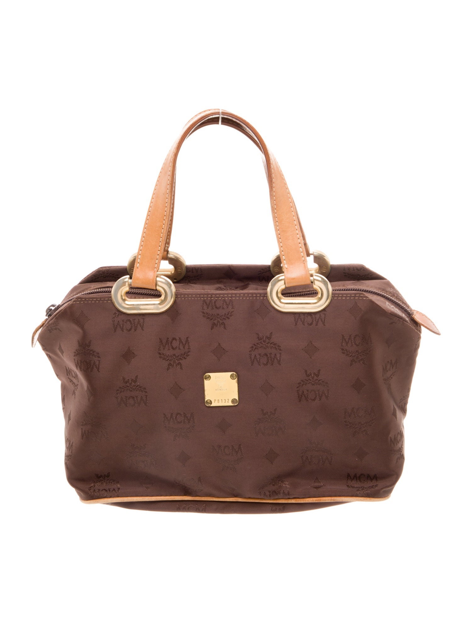 MCM Nylon Top Handle Bag